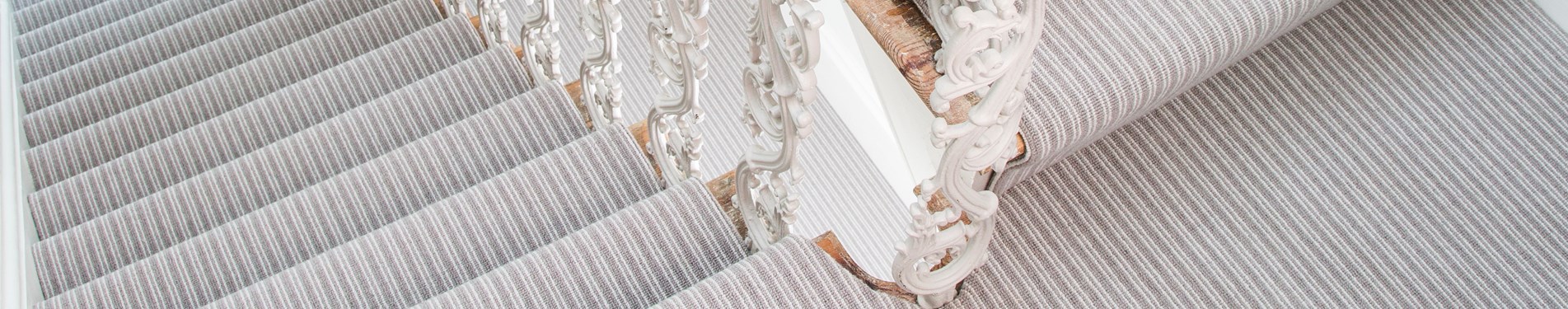 Bouclé Neutrals Stripe Carpet Range