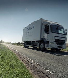 One of the delivery vehicles for Cormar Carpets, Britain's favourite carpet company